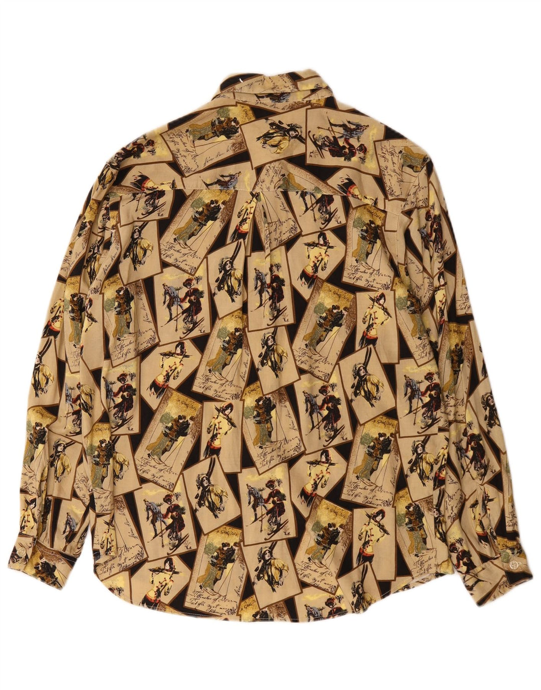 HANAITI Chemisier graphique pour femme UK 44 Beige moyen patchwork viscose
