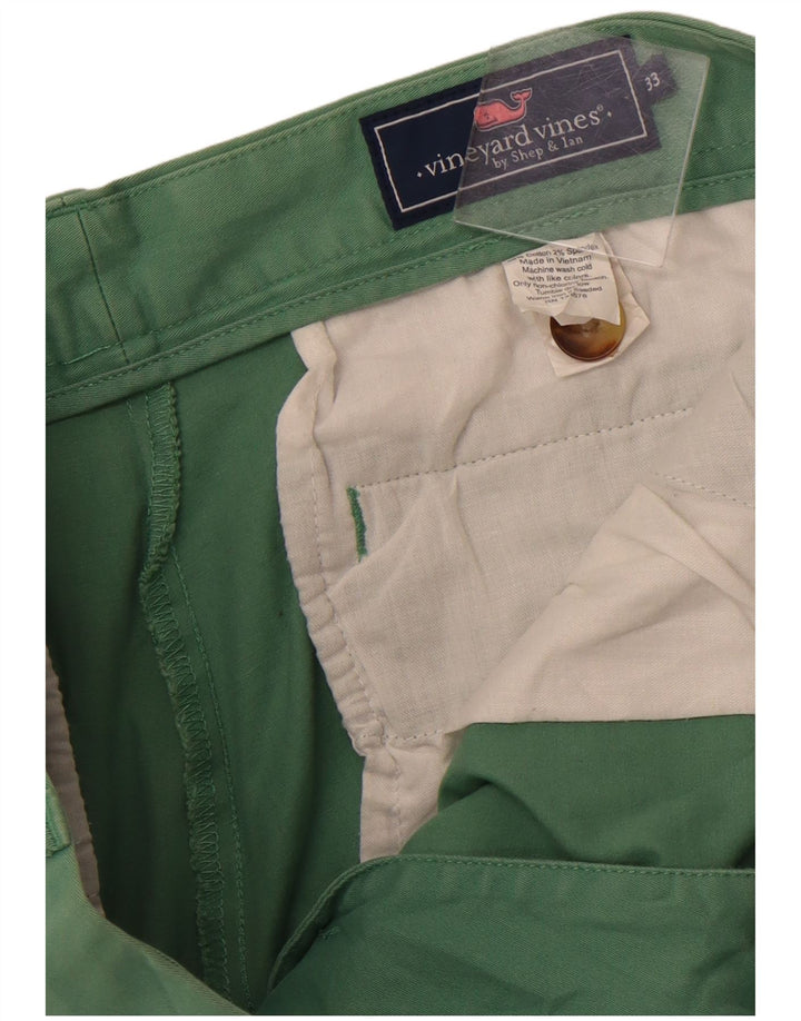 VINEYARD VINES Short Chino Homme W33 Coton Vert Moyen