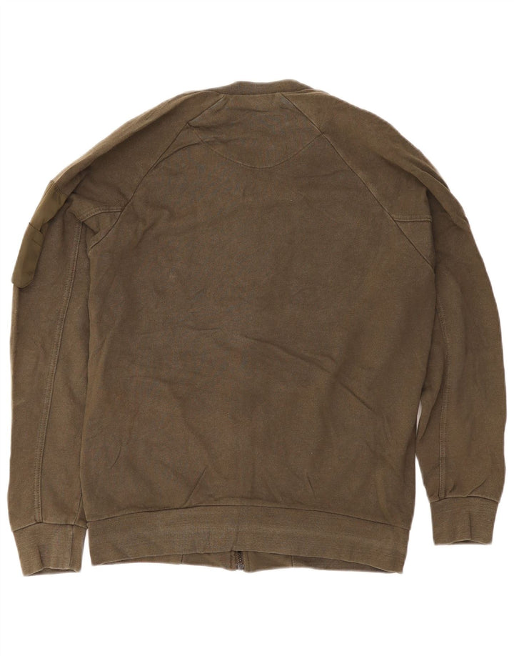 Zara Mens Survêtement Top Jacket Large Kaki Coton