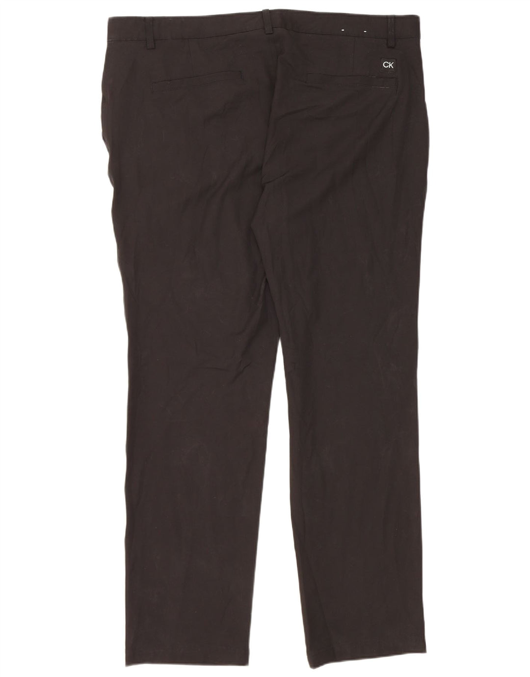 Calvin Klein Pantalon Chino Droit Homme W42 L33 Noir Polyester