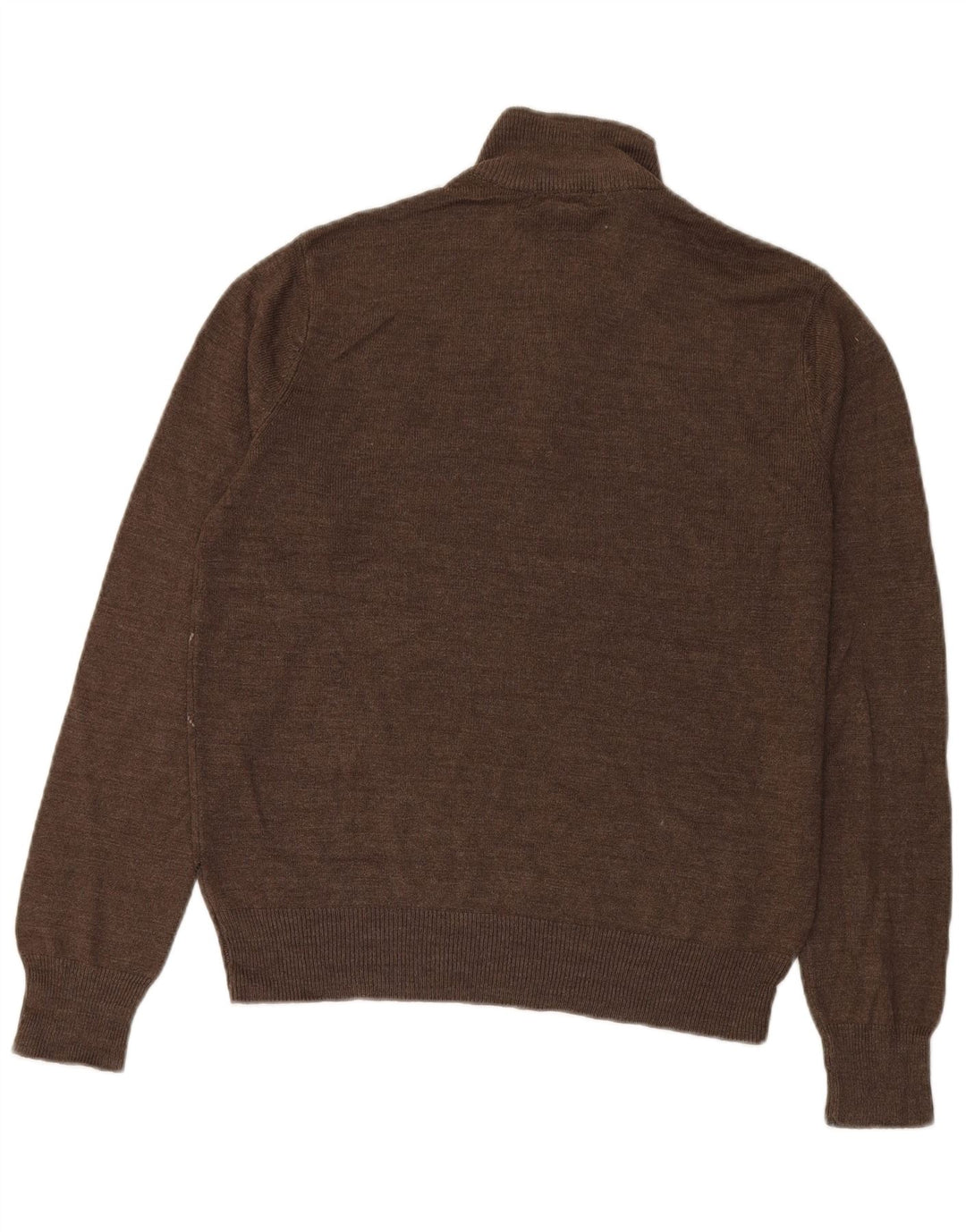 Dockers Pull col zippé pour homme Petit marron Argyle/Diamond Acrylique