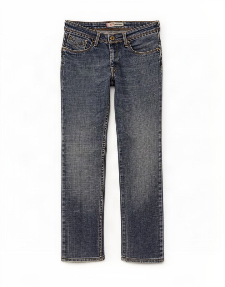 Levi's Jean Droit 627 Femme W28 L28 Bleu Coton