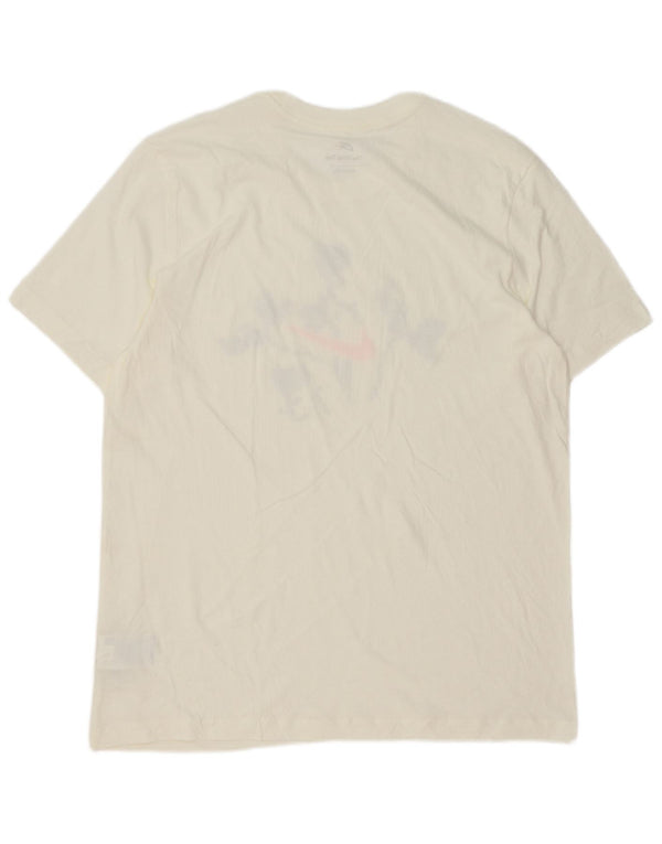 Nike T-shirt graphique pour homme en coton blanc Taille L