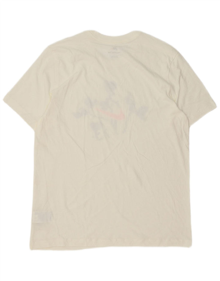 Nike T-shirt graphique pour homme en coton blanc Taille L