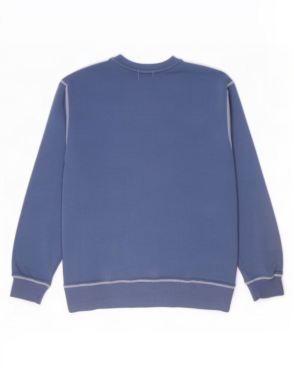 PEPE Jeans Sweat-shirt graphique pour femme UK 18 XL Bleu Colorblock