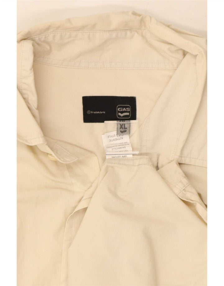 Chemise Homme Gas XL Coton Blanc Cassé