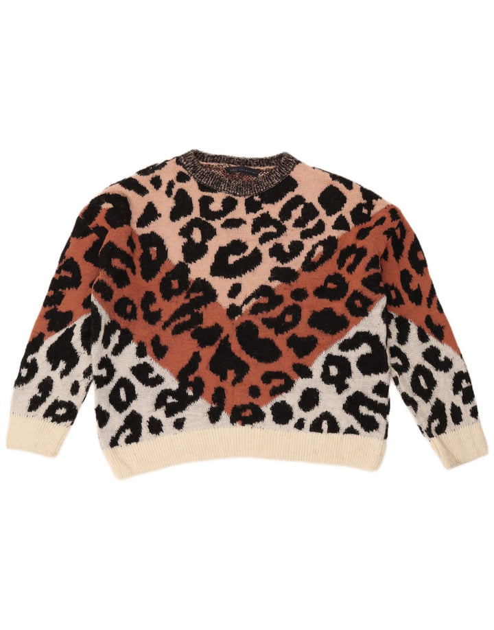 Marks & Spencer Pull court à col bateau pour femme UK 14 Medium Multicolo