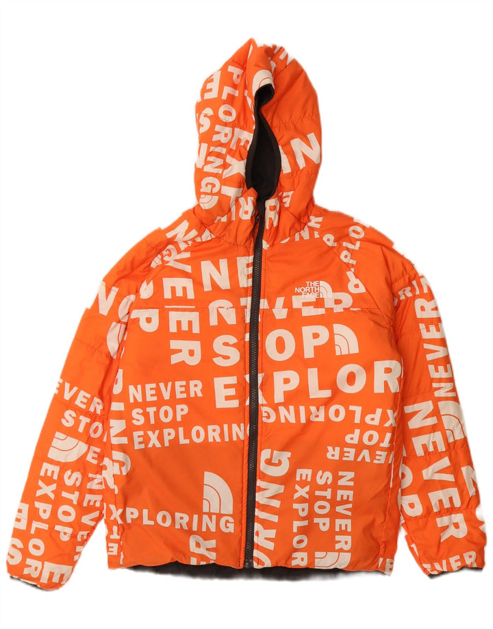 The North Face Veste matelassée réversible à capuche pour garçon 9-10 ans Noir moyen