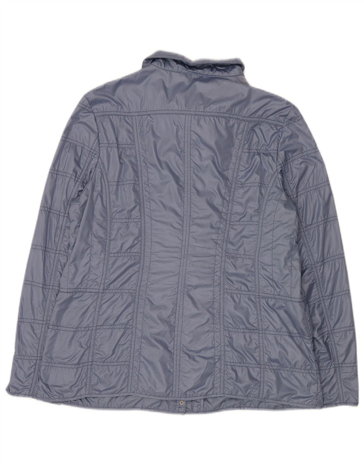 Barbara Lebek Veste Bomber Femme UK 16 Grand Bleu Polyester