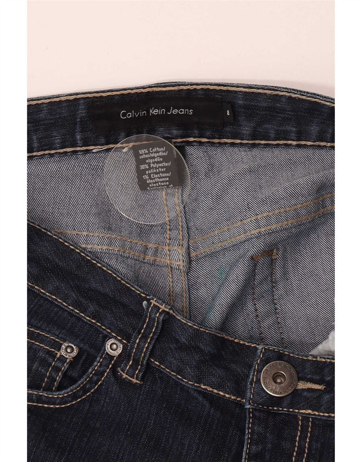 Calvin Klein Jean évasé pour femme US 8 Medium W30 L31 Bleu marine Coton