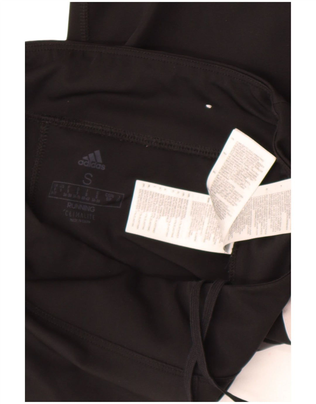Adidas Climalite Crop Leggings UK 8/10 Petit Noir Polyester