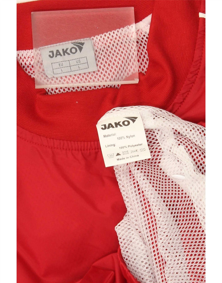 Jako Hommes Pull Survêtement Top Veste Grand Rouge Colorblock Nylon