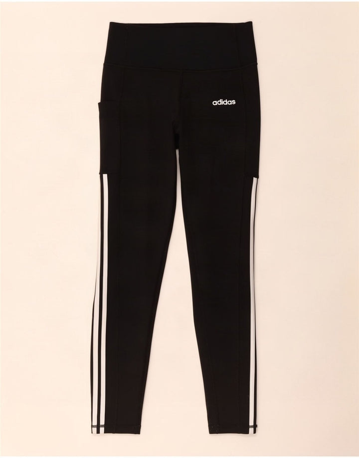 Adidas Climalite Leggings UK 8/10 Petit Noir Polyester