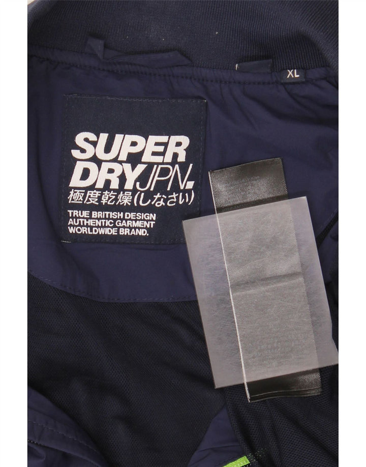 Superdry Veste Bomber Homme UK 42 XL Bleu Marine Nylon