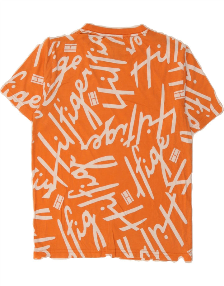 TOMMY HILFIGER Boys Graphic T-Shirt Top 12-13 Years Medium Orange Vintage Tommy Hilfiger and Second-Hand Tommy Hilfiger from Messina Hembry 