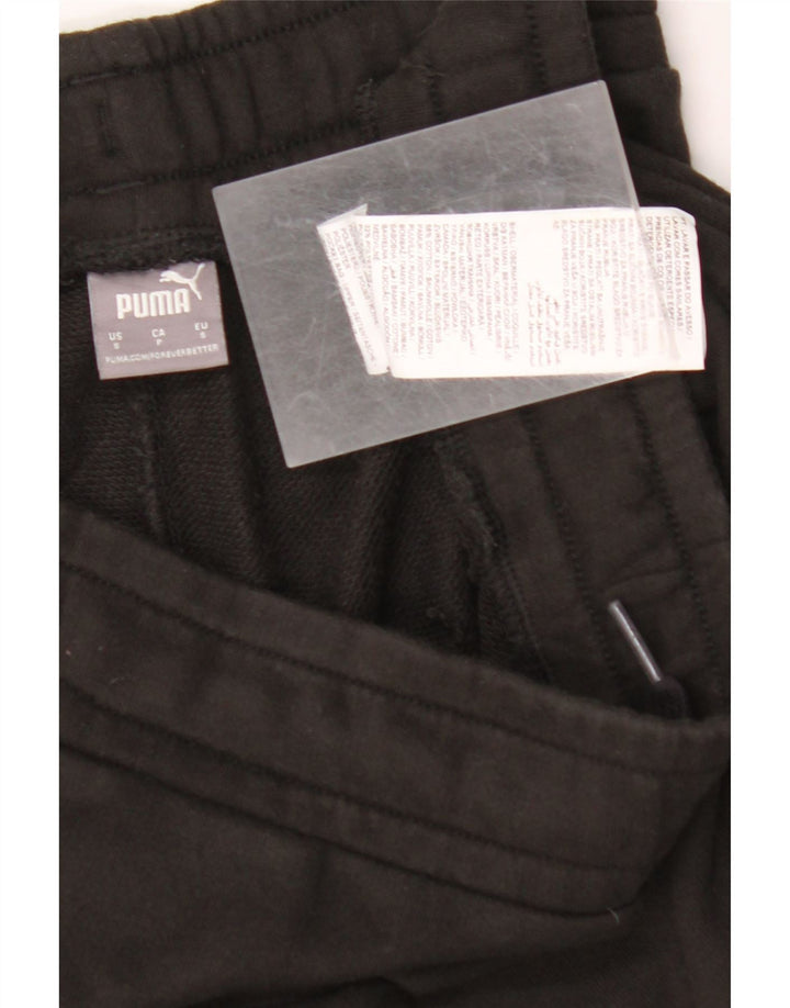 PUMA Pantalon de survêtement graphique pour femme UK 10 Small Noir Coton