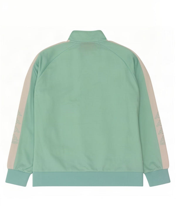 Kappa Veste de survêtement graphique pour femme UK 16 Large Vert Colourblock