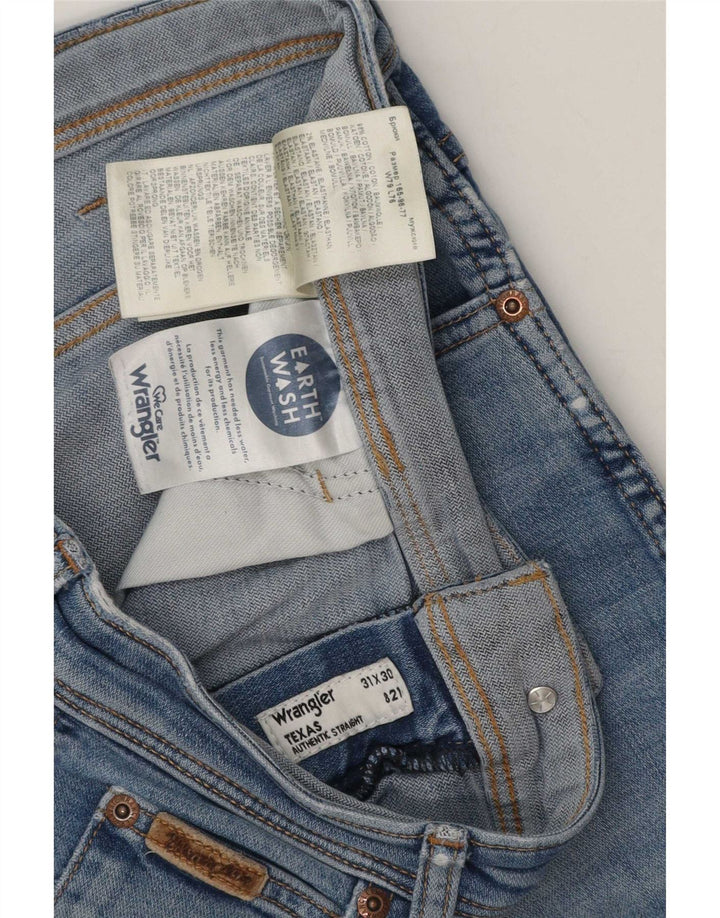Wrangler Jean Droit Texas Homme W31 L30 Bleu Coton