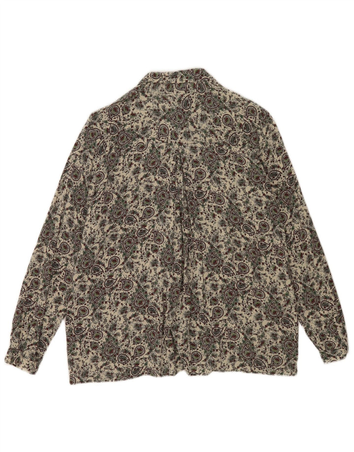 Chemise Femme Zara UK 10 Petit Paisley Beige
