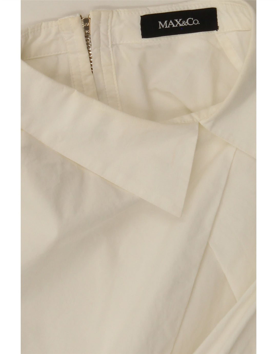 MAX & CO. Womens Pullover Shirt Blouse UK 12 Medium White Vintage Max & Co. and Second-Hand Max & Co. from Messina Hembry 