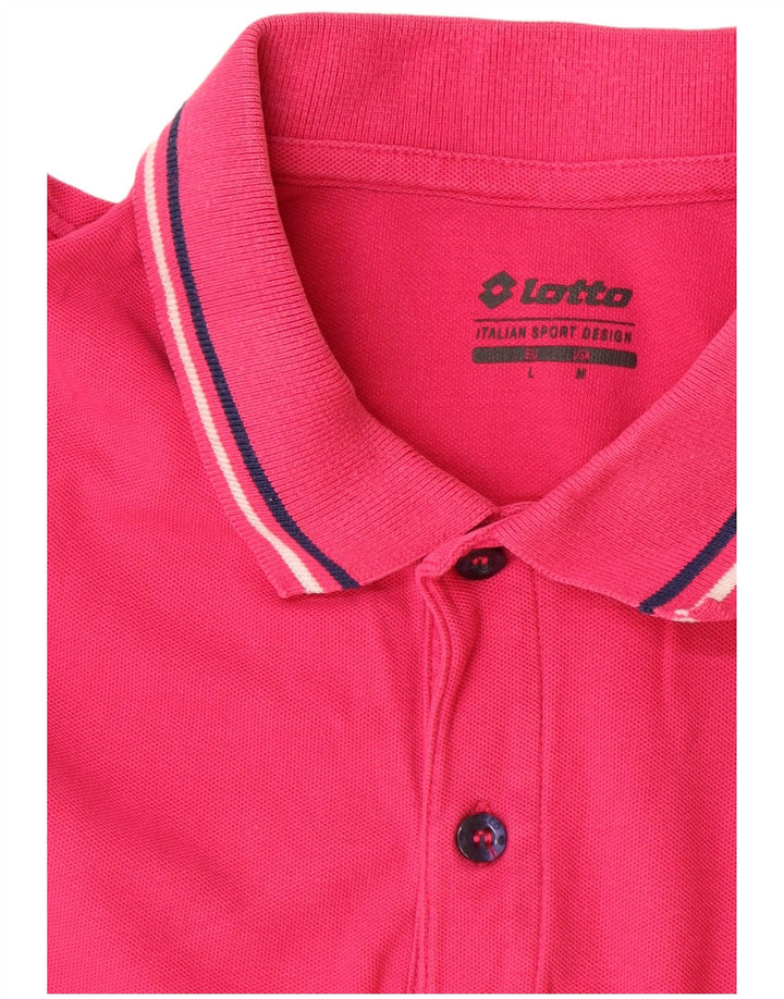 LOTTO Polo Homme Rose Moyen Coton