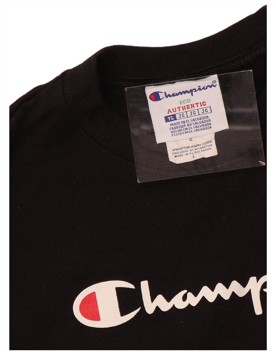 Champion Sweat-shirt graphique pour garçon 11-12 ans Grand Noir Sports