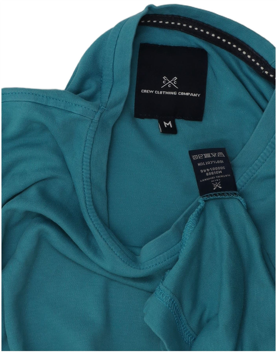 Crew Clothing T-Shirt Homme Bleu Moyen Coton