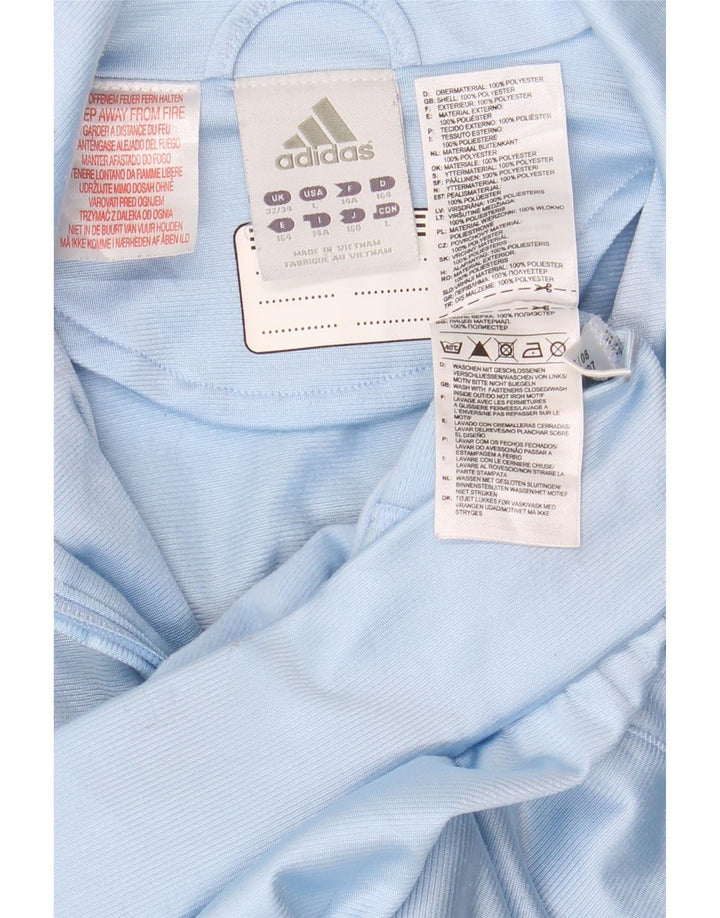 Adidas Veste de Survêtement Garçon 13-14 Ans Bleu Colorblock Polyester