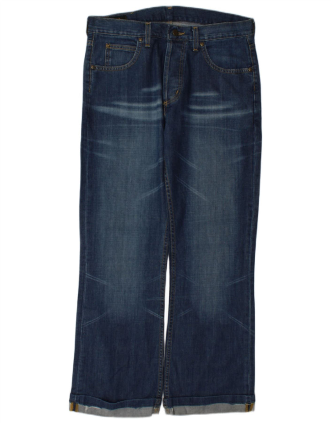 Lee Jean Droit Denver Homme W33 L29 Bleu Coton