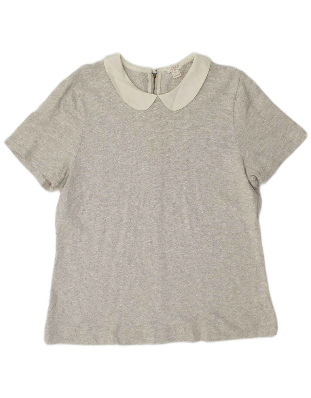 J. CREW Chemisier Femme UK 18 XL Gris Coton