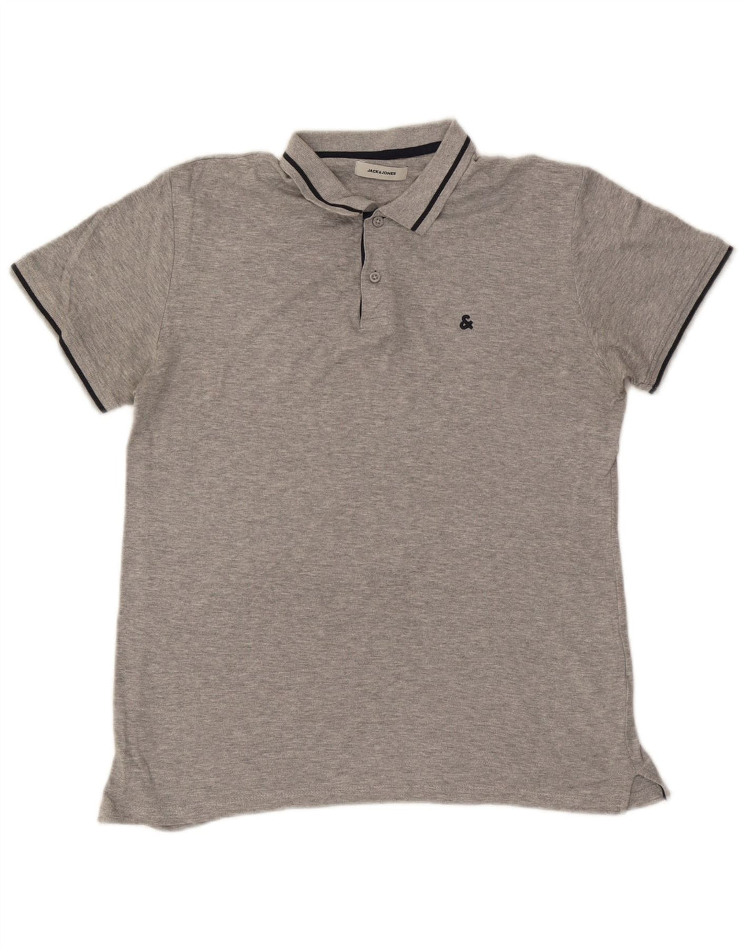 Jack & Jones Polo Homme Gris Moyen Moucheté Coton