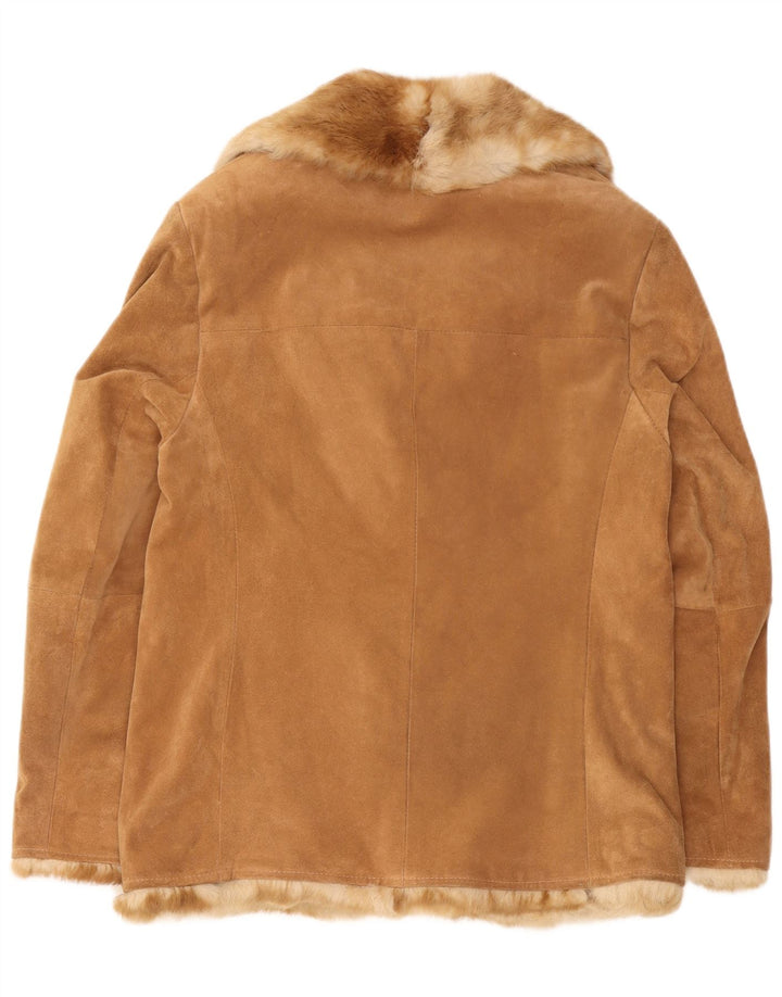 Conbipel Veste Femme Free Heron Daim IT 46 Grand Cuir Beige