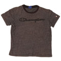 Champion T-shirt graphique surdimensionné pour femme UK 10 Petit gris moucheté