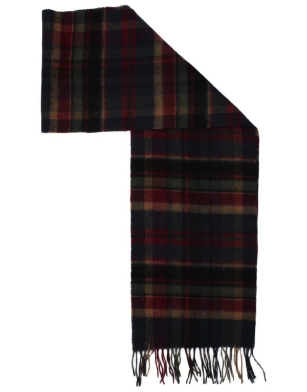 Barbour Écharpe rectangulaire pour homme Taille unique en laine d'agneau à carreaux multicolores classique
