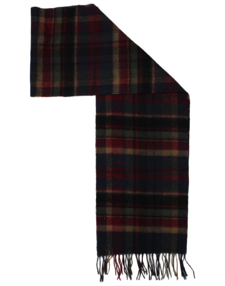Barbour Écharpe rectangulaire pour homme Taille unique en laine d'agneau à carreaux multicolores classique