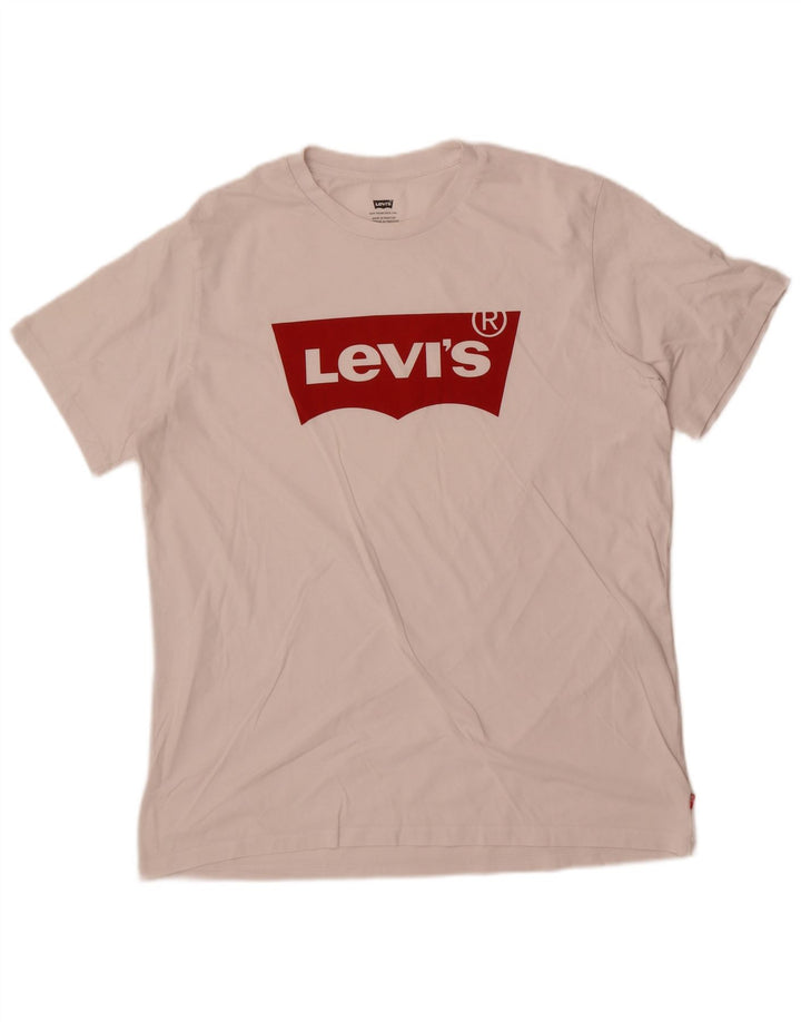Levi's Tee-Shirt Graphique Homme Blanc Large