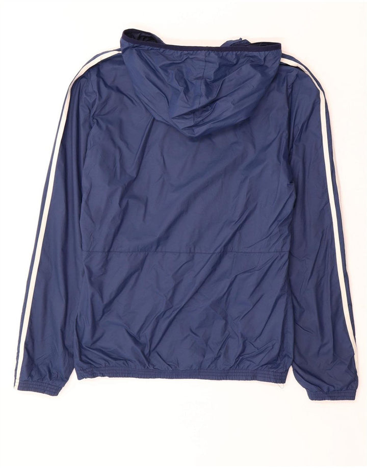 ADIDAS Veste de survêtement à capuche pour homme UK 36 Petit Bleu Marine Polyester