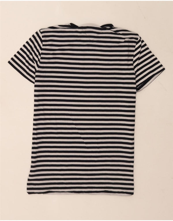 Tommy Hilfiger T-shirt extra fin pour homme en coton rayé bleu marine
