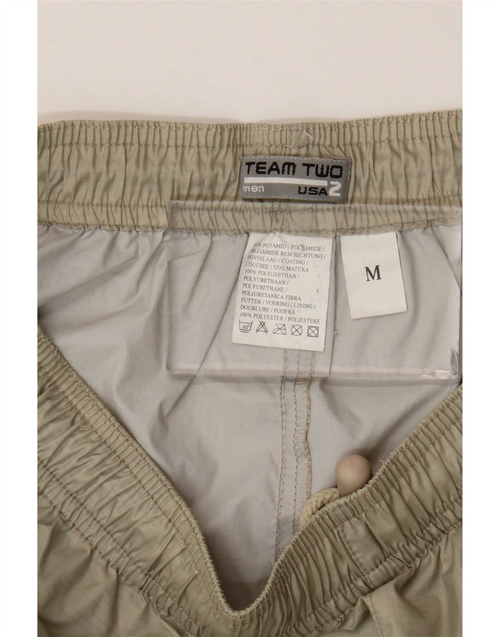 Pantalon de survêtement vintage pour homme en polyamide beige moyen