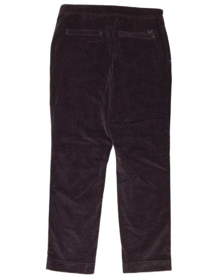 CREW CLOTHING Pantalon en velours côtelé pour femme UK 12 Medium W30 L28 Bleu marine