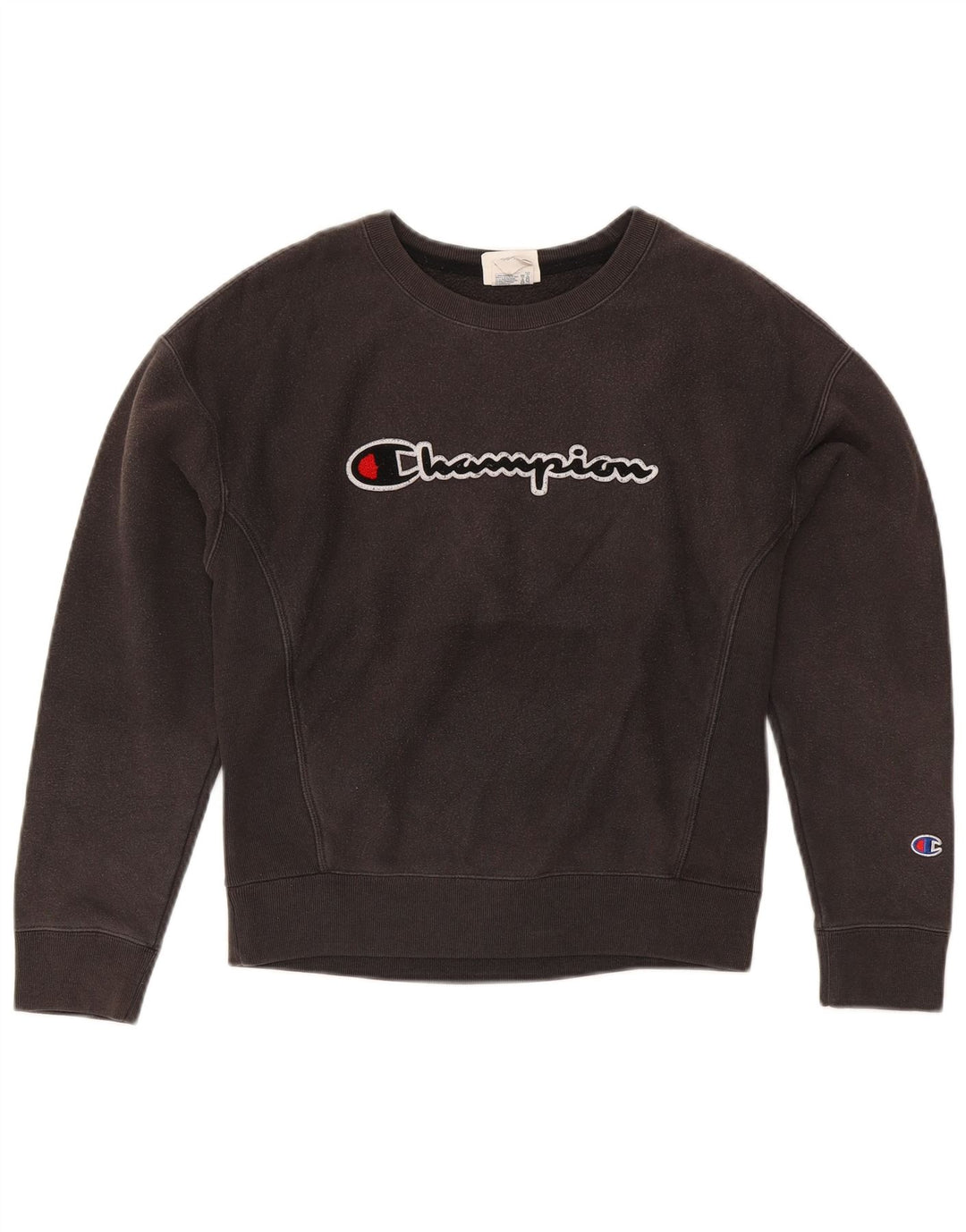 Champion Reverse Weave Graphic Sweatshirt Jumper Petit Gris Coton