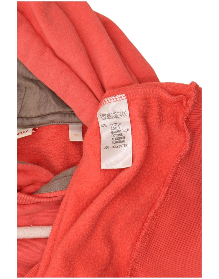 O'NEILL Pull à capuche graphique pour femme UK 14 Coton orange moyen