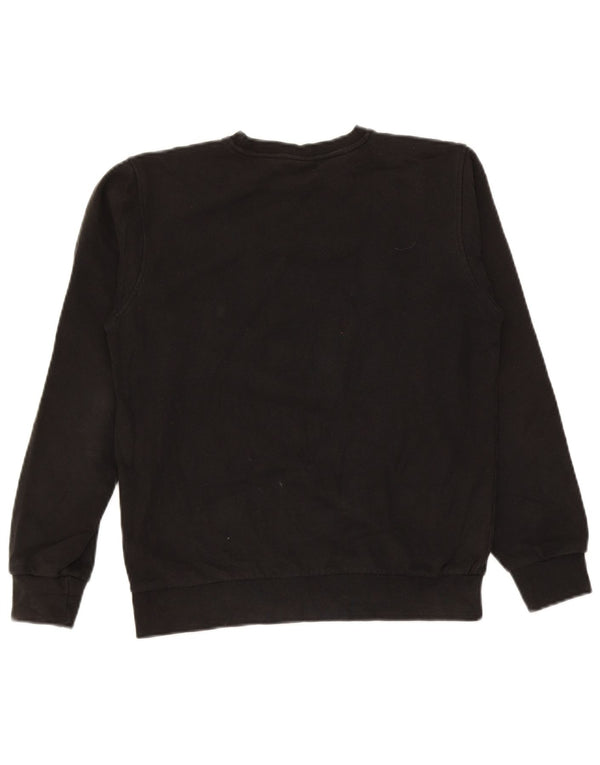 North Sails Boys Graphic Sweatshirt Jumper 13-14 Years Black Cotton