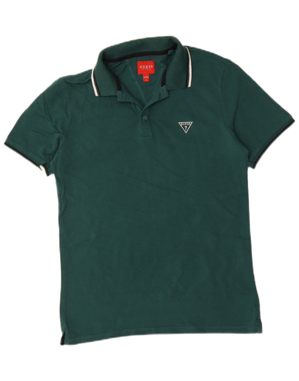 Guess Polo Homme Petit Vert Coton