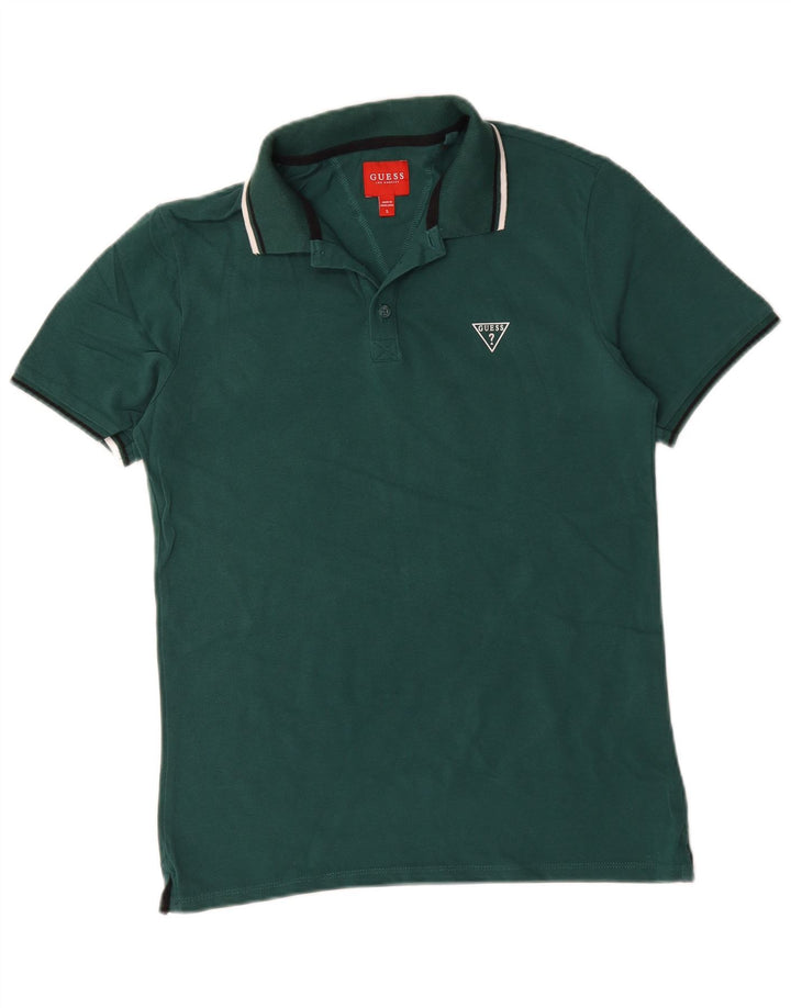 Guess Polo Homme Petit Vert Coton