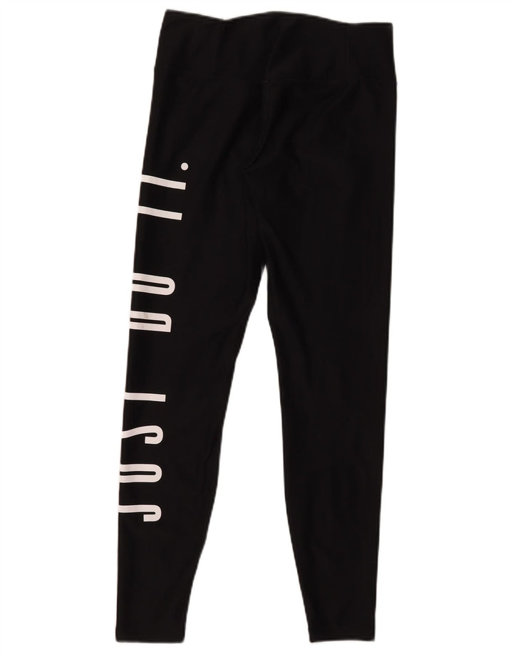 Nike Legging graphique Dri Fit pour femme UK 10 Small Noir Polyester