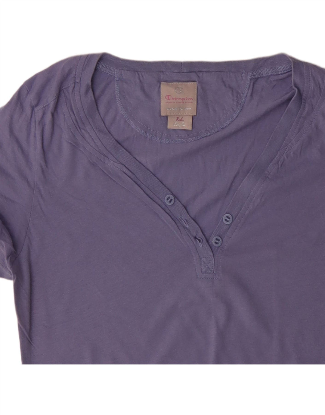 CHAMPION T-Shirt Femme Top UK 18 XL Violet Coton