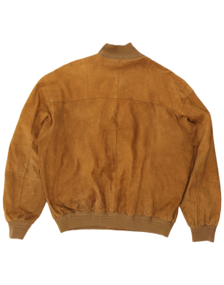 Conbipel Blouson Bomber Homme Daim IT 58 XL Cuir Marron