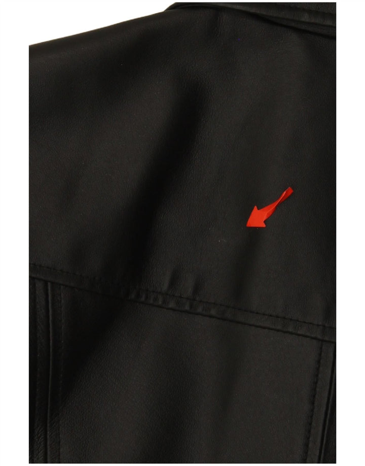 Covington Veste en cuir pour femme UK 14 Cuir noir moyen