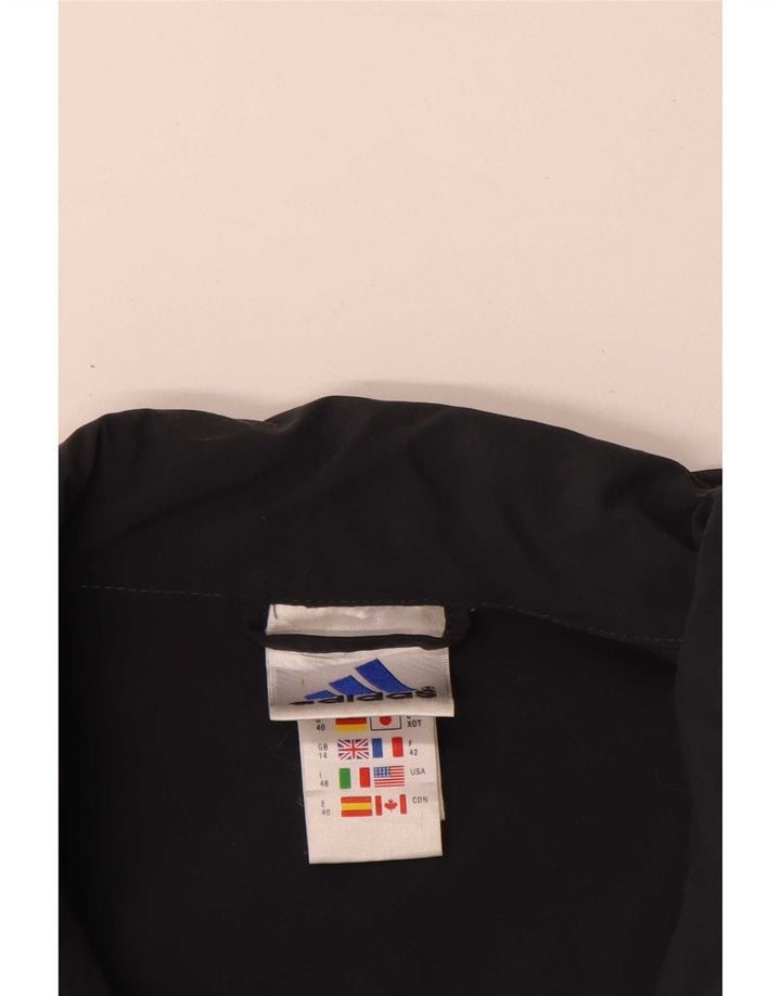 Adidas Veste Bomber Femme UK 14 Large Noir Polyamide